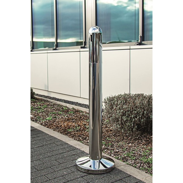 Samostojeća inox pepeljara Dome