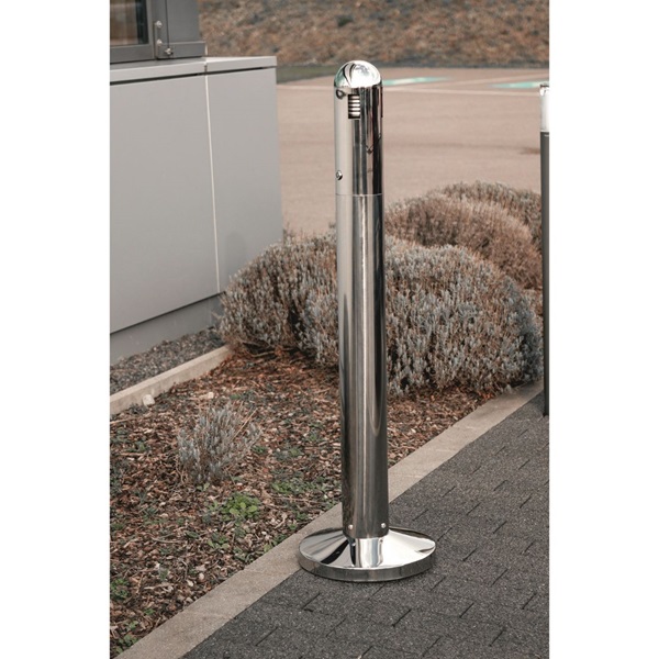 Samostojeća inox pepeljara Dome