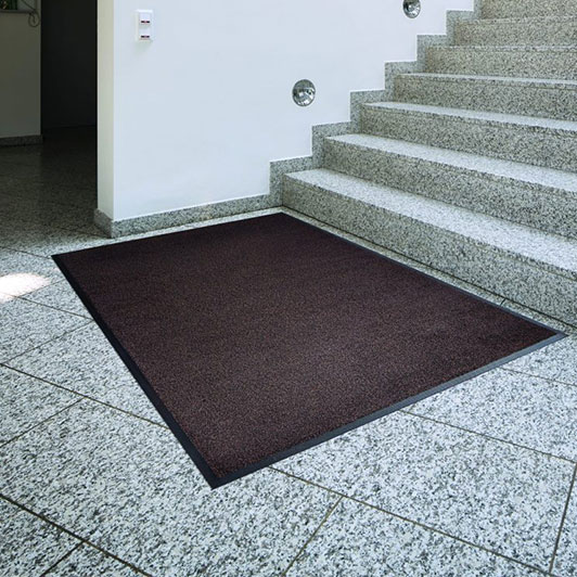 Profesionalni otirač za ulaze u sivoj boji - 85 x 150 cm