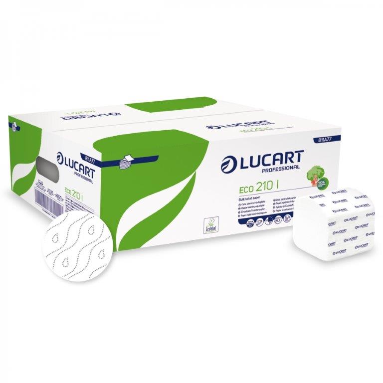 Savijeni toaletni papir Lucart Eco 210I