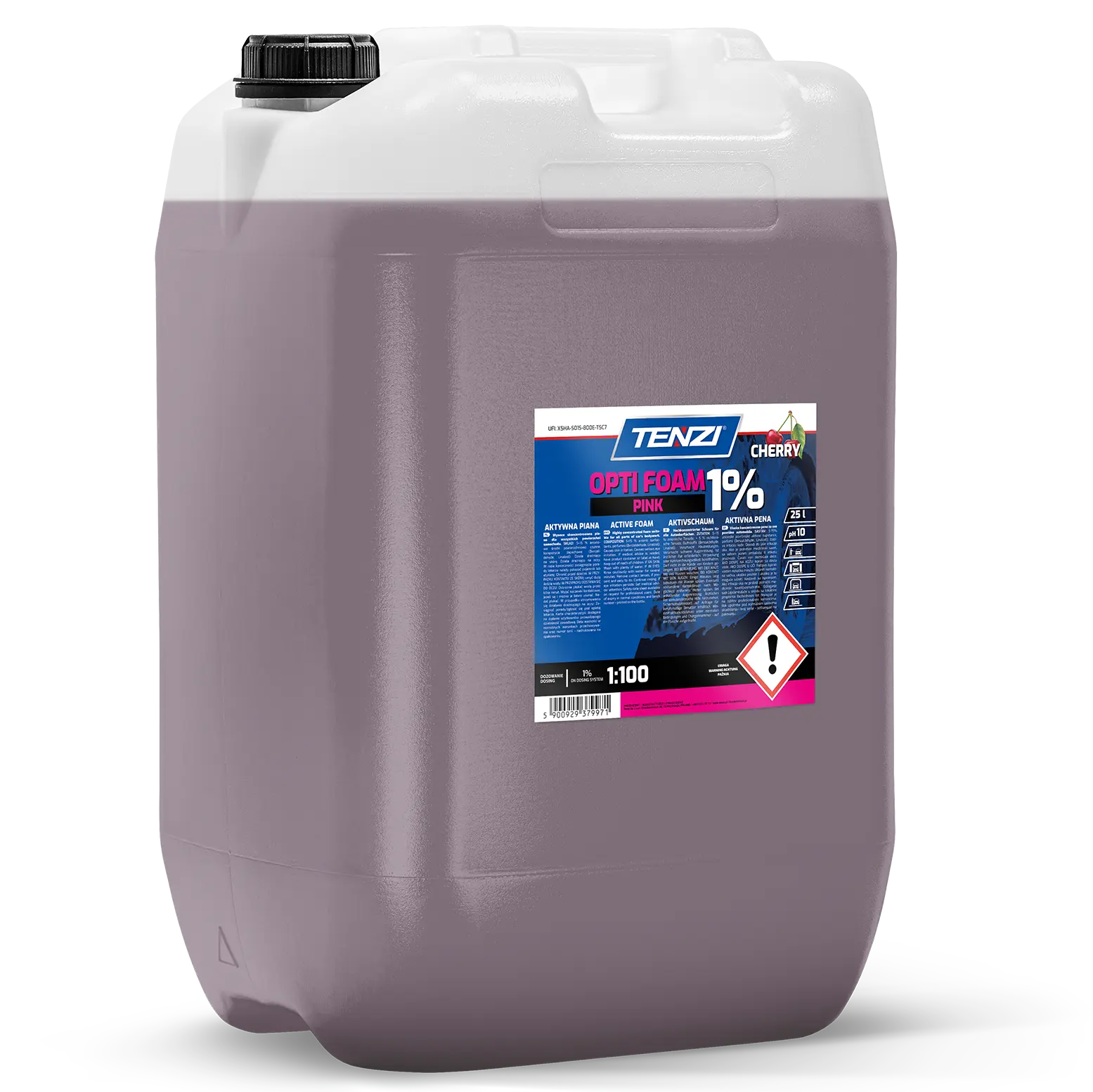 Aktivna pena za beskontaktno pranje automobila Opti Foam Pink Cherry 25 l