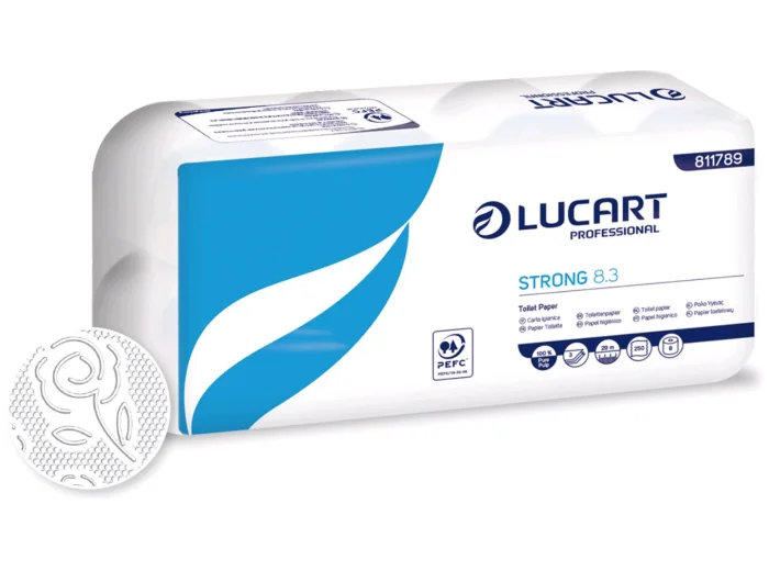 Lucart Strong 8.3 toaletni papir u rolni, 3sl, 29m, 250 listića, 8/1